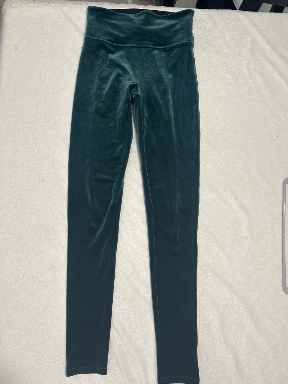 SPANX  Luxe Lift Velvety Emerald Green Leggings | Size Small | - Picture 3 of 9